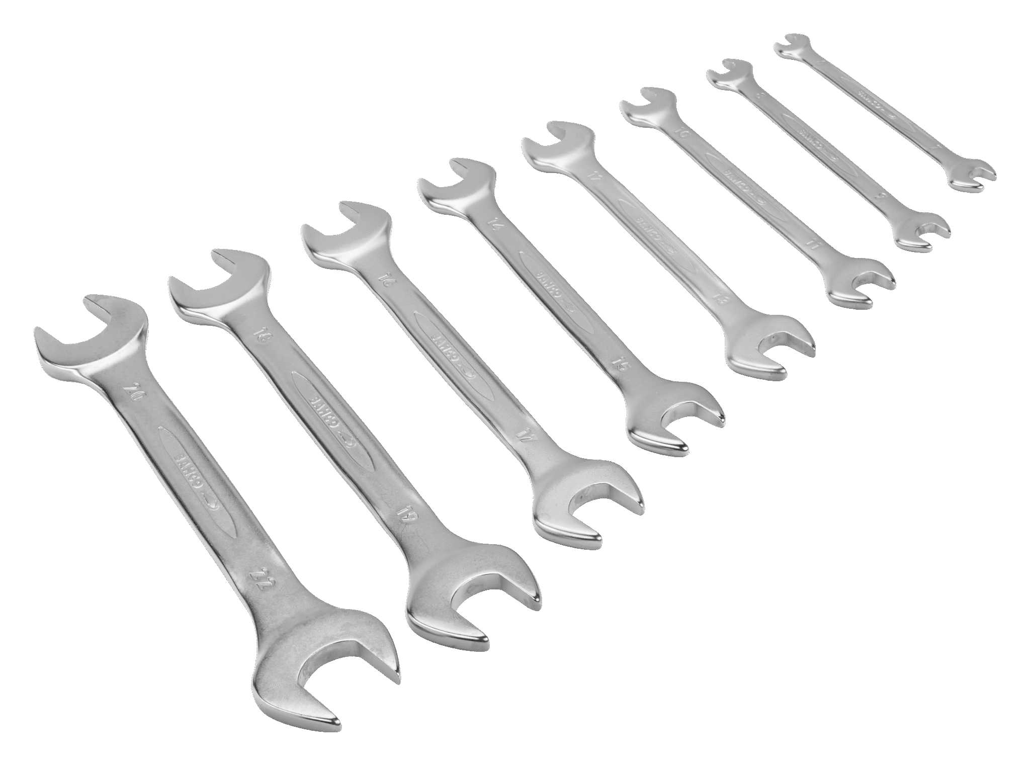 Metric Double Open End Wrench Set 8 Pcs/Box BAHCO